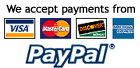 We accept credit cards.